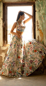 ZEENAT SEQUIN LEHENGA