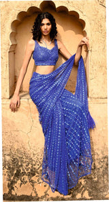 Maverick Blue Saree