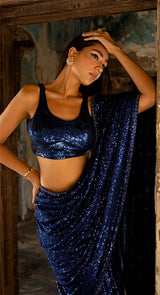 ELECTRIC BLUE SAREE