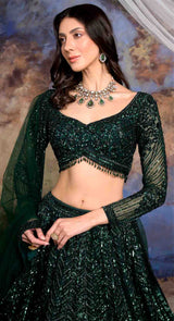 LYLA GREEN LEHENGA