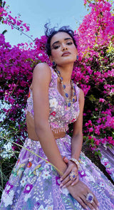ERICA PURPLE LEHENGA