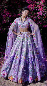 ERICA PURPLE LEHENGA