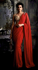 RED HUSNA SAREE DRAPE