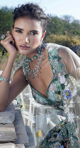 DARCY GREEN LEHENGA