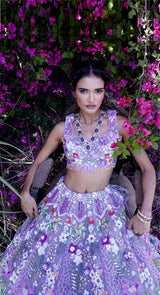 ERICA PURPLE LEHENGA