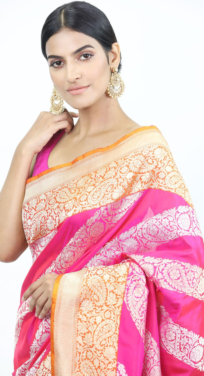 latest banarsi saree designs by poshak