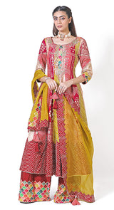 Brocade multi jamavar sharara