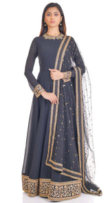 party wear anarkali suits by Poshak