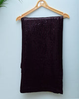 Wine Sequin Saree