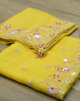 Mustard sequin Suit - POSHAK