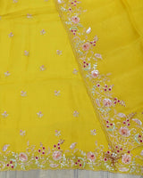Mustard sequin Suit - POSHAK
