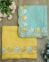 Yellow TURQ Suit