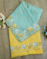 Yellow TURQ Suit