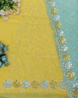 Yellow TURQ Suit
