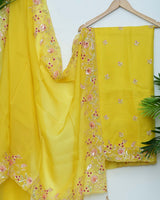 Mustard sequin Suit - POSHAK