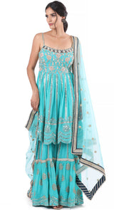 Feroza Peplum Sharara
