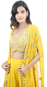 YELLOW JACKET SHARARA - POSHAK