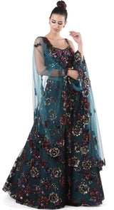 Black Sequin Lehenga