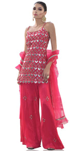 STRAPPY LEATHER APPLIQUE - POSHAK