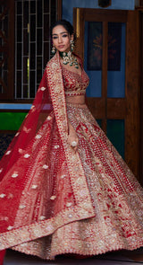 Kaynaat Aari Bridal Lehenga