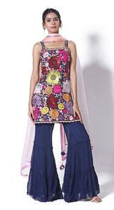 Rose sequins sharara