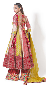Brocade multi jamavar sharara