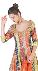 Tilfi jamavar peplum sharara