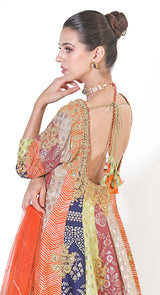 Tilfi jamavar peplum sharara