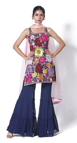Rose sequins sharara