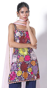 Rose sequins sharara