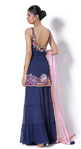 Rose sequins sharara