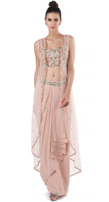 Dhoti Cape Suit