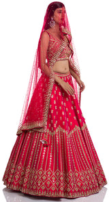 Indian bridal lehenga by Poshak Chandigarh