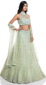 double dupatta bridal lehenga