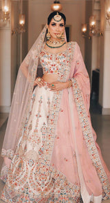 ivory bridal lehenga