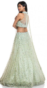 PEARL SEA GREEN  LEHENGA