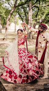 bridal latest lehenga design by Poshak Chandigarh