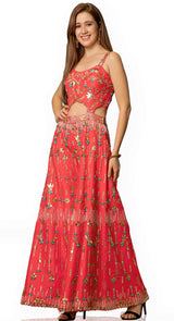 Crimson Jump Suit
