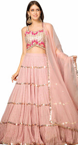 POWDER PINK SITARA LEHENGA