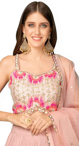 POWDER PINK SITARA LEHENGA