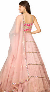 POWDER PINK SITARA LEHENGA