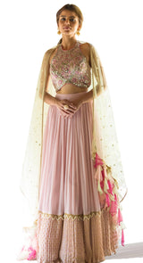 Zulfi Pink lehenga