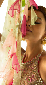 Zulfi Pink lehenga