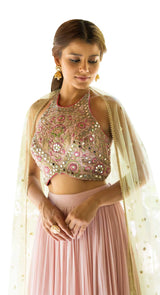 Zulfi Pink lehenga