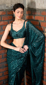 NORAH SEQUIN SAREE