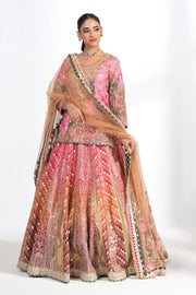 Phoolwari Coral Lehenga Set