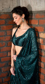 NORAH SEQUIN SAREE