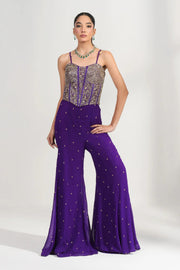 Ziya Violet Corset Palazzo Set
