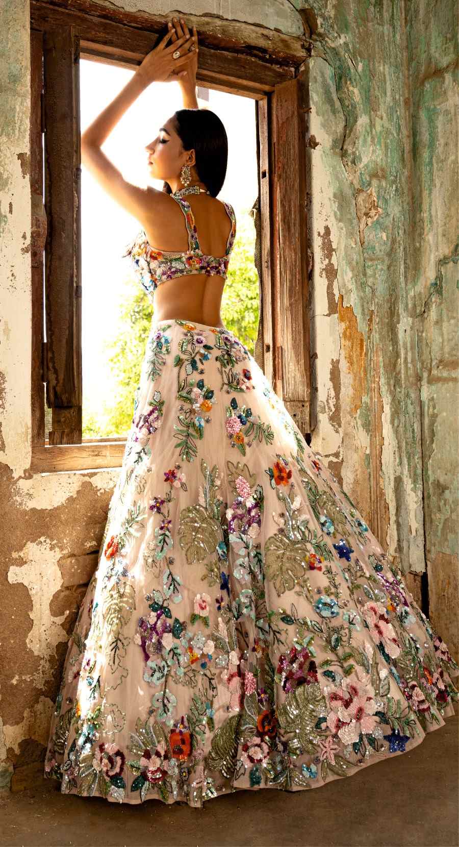 ZEENAT SEQUIN LEHENGA