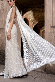EZRA IVORY SAREE